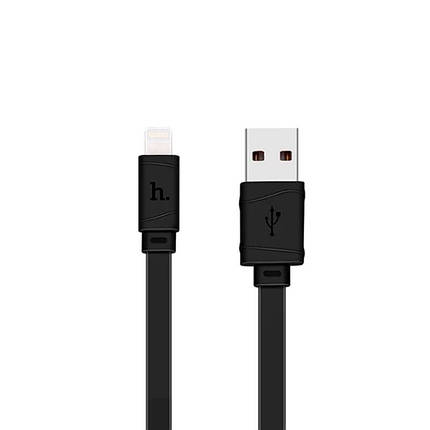 USB Cable Hoco X5 Bamboo Lightning Black 1m, фото 1