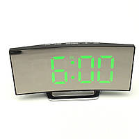 Часы зеркало электронные DT-6507 фигурные с будильником