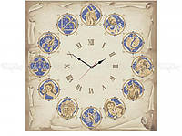 Схема для вишивки бісером "Годинник гороскоп"