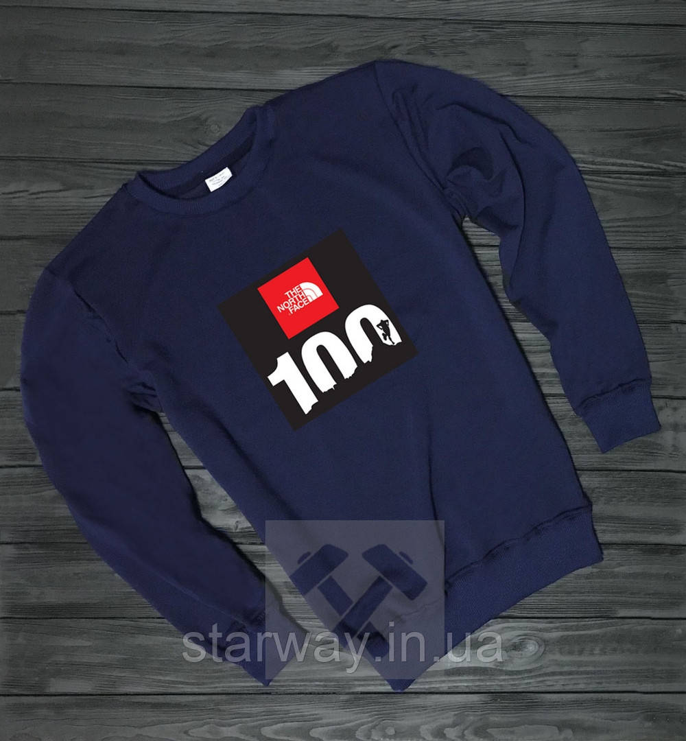 Світшот the north face 100 logo | стильна кофта