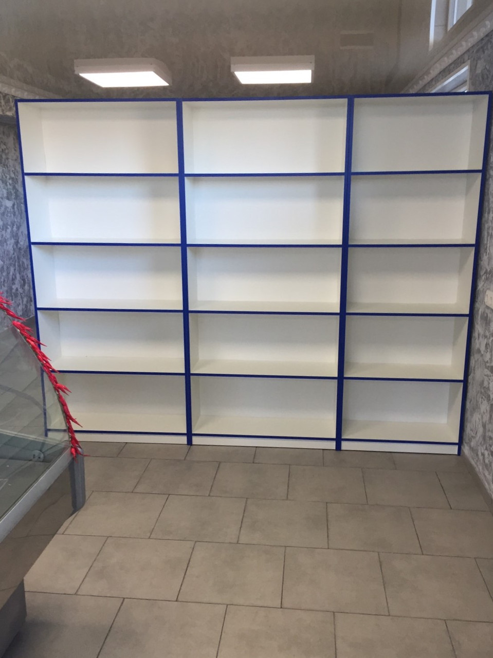 Стелаж з ДСП білий з задньою стінкою "СТАНДАРТ" СТ-3.1 200х90х30, фото 1