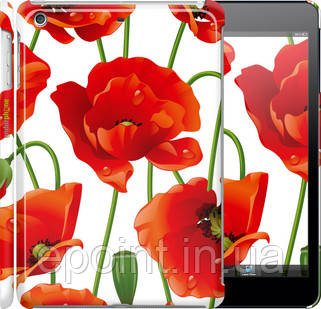 Чохол на iPad mini червоні маки 2 "2389c-27"