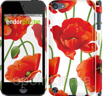 Чохол на iPod Touch 5 червоні маки 2"2389c-35"