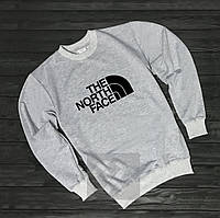 Cірий cвітшот | кофта the north face black logo