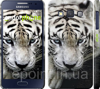 Чохол на Samsung Galaxy A3 A300H Грустий білий тигр "106c-72"