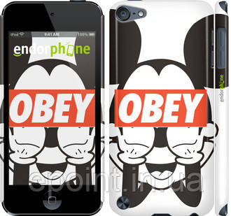 Чехол на iPod Touch 5 Obey. Mickey mouse "909c-35"