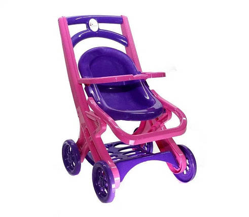 Пластикова коляска для ляльок Doloni Toys (0122/02) – стійка та стильна, фото 1