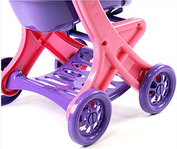 Пластикова коляска для ляльок Doloni Toys (0122/02) – стійка та стильна, фото 6