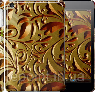 Чохол на iPad mini 3 Золотий металевий візерунок "746c-54"