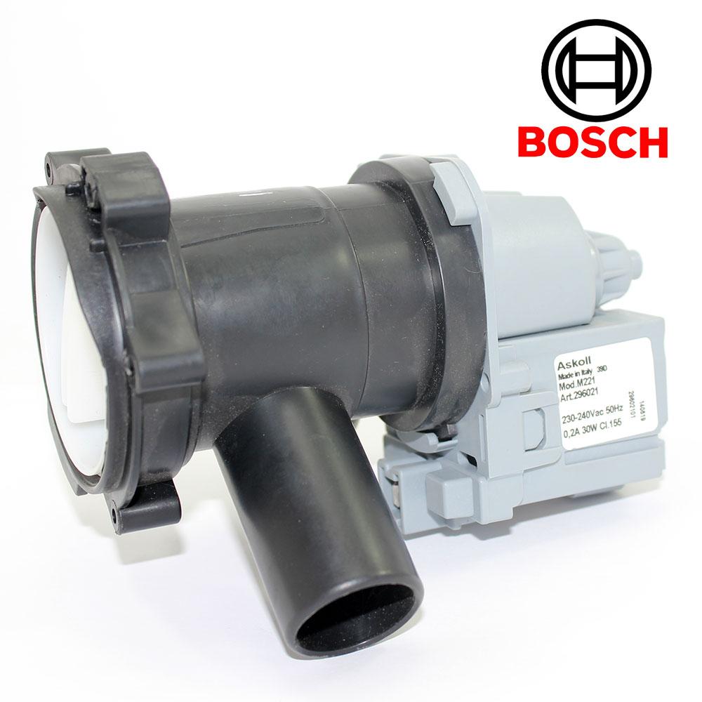 Зливний насос з корпусом фільтра для пральних машин Bosch Siemens