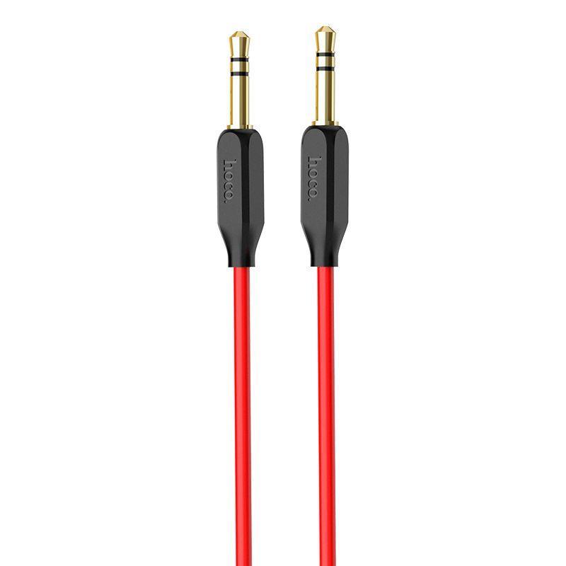 Кабель Hoco UPA11 Pisces 3,5"-3.5" audio cable 1m Red