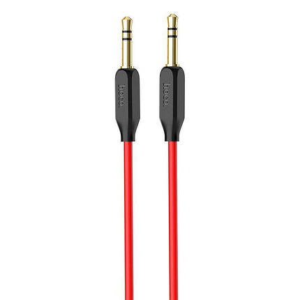 Кабель Hoco UPA11 Pisces 3,5"-3.5" audio cable 1m Red, фото 1