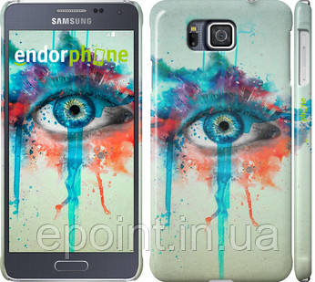 Чехол на Samsung Galaxy Alpha G850F Minimalistic Eyes "2866c-65", фото 1