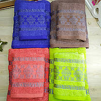 Набір махрових рушників лазня + обличчя синій, фото 4