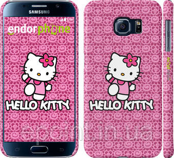 Чехол на Samsung Galaxy S6 G920 Hello kitty. Pink lace "680c-80"