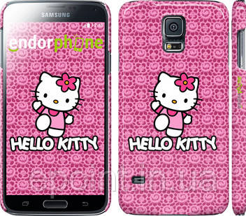 Чехол на Samsung Galaxy S5 g900h Hello kitty. Pink lace "680c-24"