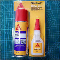 SikaBond®-109 Fast Glue - цианоакрилатный ЕКСПРЕС клей, 50 мл + активатор