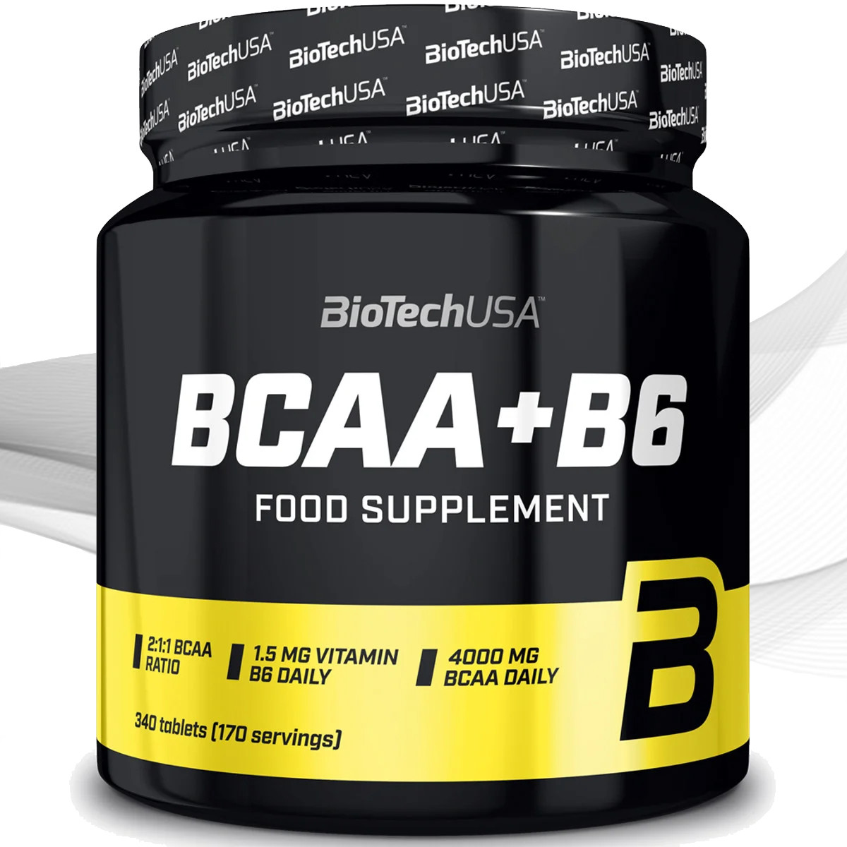 Амінокислоти БЦАА BioTech BCAA+B6 340 tabl