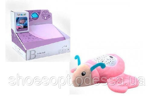 Нічник Метелик музичний м'який із проєктором, фото 1