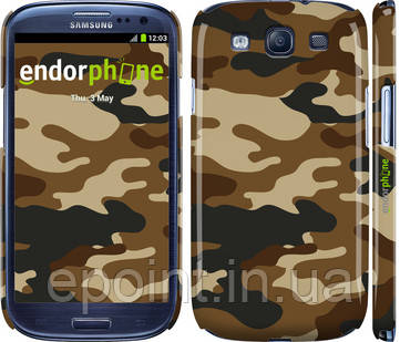 Чехол на Samsung Galaxy S3 Duos I9300i Камуфляж v2 "1096c-50"