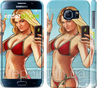 Чехол на Samsung Galaxy S6 G920 GTA 5. Girl "947c-80"