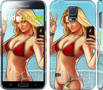 Чехол на Samsung Galaxy S5 Duos SM G900FD GTA 5. Girl "947c-62"
