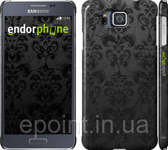 Чохол на Samsung Galaxy Alpha G850F візерунок чорний "1612c-65", фото 1