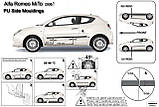 Молдинги на двері для Alfa Romeo Mito 3dr 2008+, фото 5