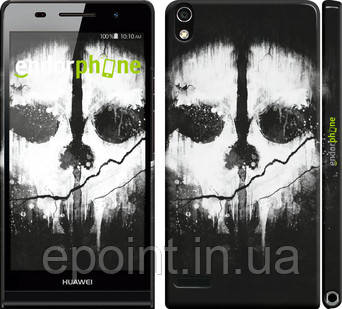 Чехол на Huawei Ascend P6 Call of Duty череп "150c-39"
