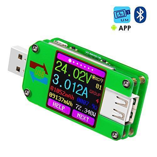 Багатофункціональний USB-тестер RuiDeng UM24C (з можливістю підключення до Android і Windows)