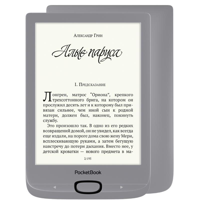 Електронна книга PocketBook 616 Matte Silver (PB616-S-CIS), фото 1