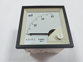 Аналоговий вольтметр LUMEL MA17N A505 60 mV Польща