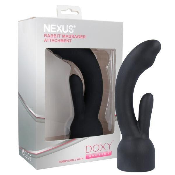 Насадка для вібромасажера Doxy Number 3 - Nexus Rabbit Massager у вигляді вібратора-кролика 777Store.com.ua