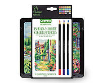 Crayola signature colored pencils Крайола проф. серия 24 карандаша