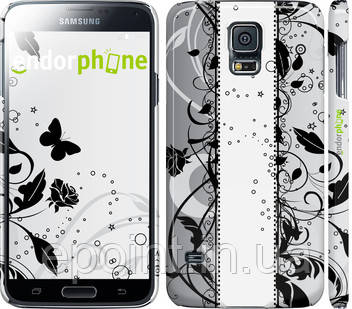 Чохол на Samsung Galaxy S5 Duos SM G900FD Квітковий візерунок 3 "1582c-62"