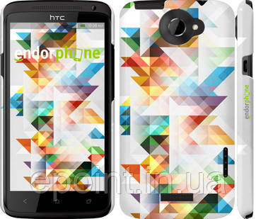 Чехол на HTC One X Геометрия "2932c-42"