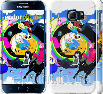 Чехол на Samsung Galaxy S6 G920 Adventure time. v3 "2455c-80"
