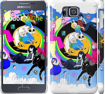 Чехол на Samsung Galaxy Alpha G850F Adventure time. v3 "2455c-65"