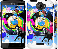Чехол на HTC One X Adventure time. v3 "2455c-42"