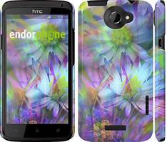 Чехол на HTC One X Ромашки 2 "2772c-42"