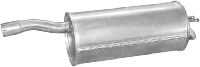 Глушитель Фиат Добло (Fiat Doblo) 1.6i/1.9 Diesel 09/00 -05 (07.414) Polmostrow алюминизированный