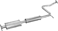 Резонатор Ниссан Санни (Nissan Sunny) 90-96/100NX 90-92 1.6 (15.127) Polmostrow алюминизированный