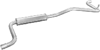 Глушитель Крайслер Вояджер (Chrysler Voyager) 88-95 2.5i SWB kat (45.02) Polmostrow алюминизированный