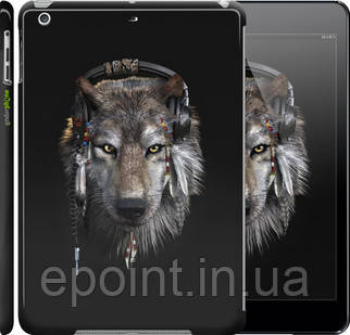 Чохол на iPad 5 (Air) Вовк-меломан "875c-26"