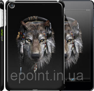 Чохол на iPad mini 3 Вовк-меломан "875c-54"
