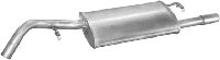 Глушитель Форд Эскорт (Ford Escort) 1.6i-16V HB kat 95 (08.116) Polmostrow алюминизированный