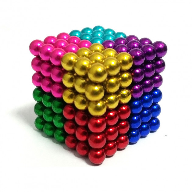 Іграшка-конструктор куб Neocube 216 магнітних кульок Кольоровий неокуб, нео, фото 1