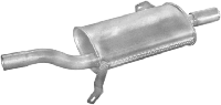 Глушитель Ниссан Санни (Nissan Sunny) 86-90 N13 HB (15.03) Polmostrow алюминизированный