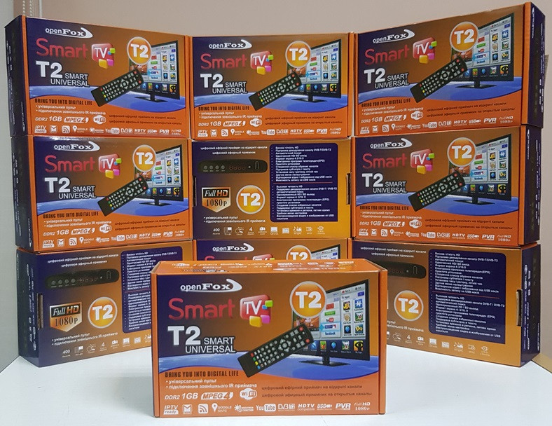 Тюнер ресивер декодер Приставка Т2 OpenFox T2 SMART UNIVERSAL DVB-T/T2