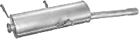 Глушитель Ситроен Ксара (Citroen Xsara) 1.4 kombi 97 -00 (04.140) Polmostrow алюминизированный